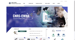 Desktop Screenshot of cnrs-ewha.ewha.ac.kr